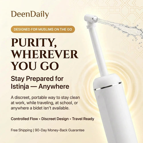 Purity, wherever you go - stay prepared for istinja anywhere