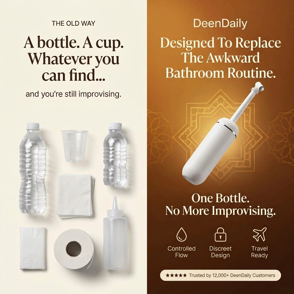 The old way versus the Purity Bidet