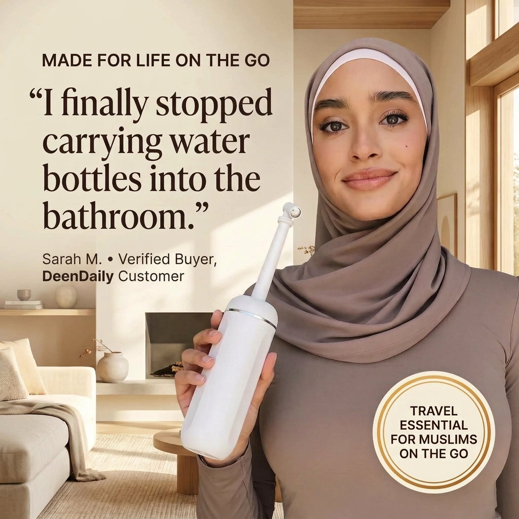 I finally stopped carrying water bottles into the bathroom